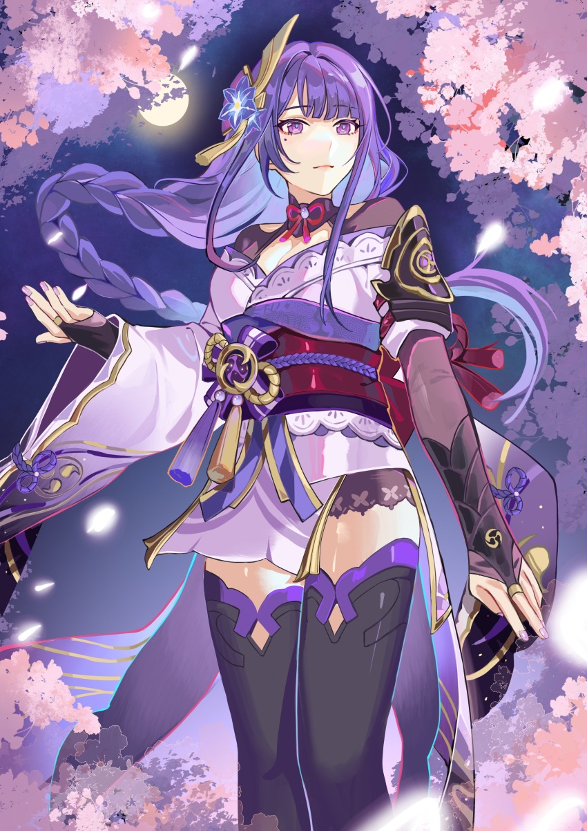 1girl, absurdres, armor, asymmetrical_sleeves, back_bow, blue_pupils, blunt_bangs, bow