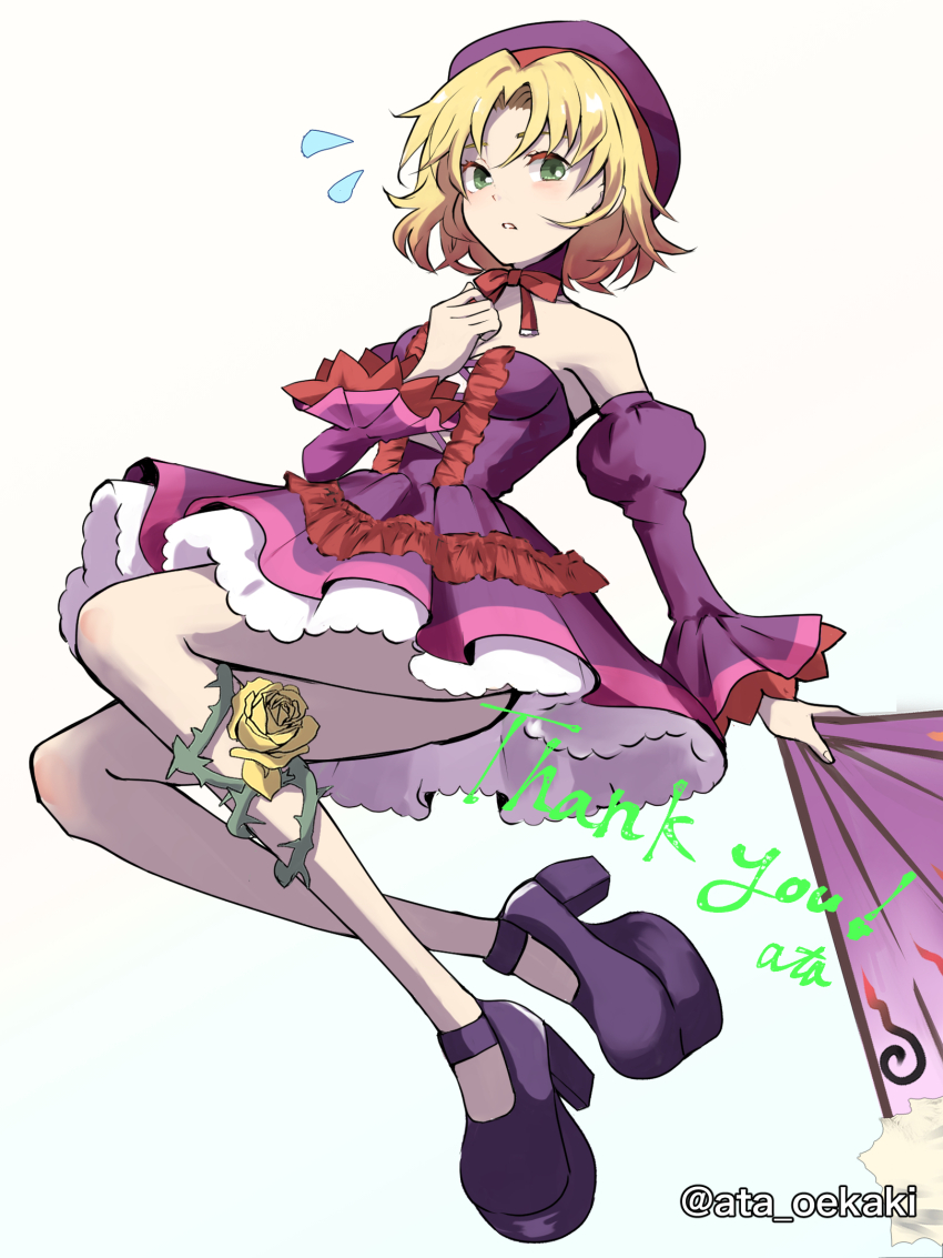 1girl, ata129, blonde_hair, blush, bow, cecilia_lynne_adelhyde, commentary_request, commission