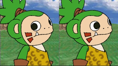 awkward_look_monkey_puppet_(meme), black_eyes, digimon, digimon_(creature), digimon_world_3, fang, gloves, koemon