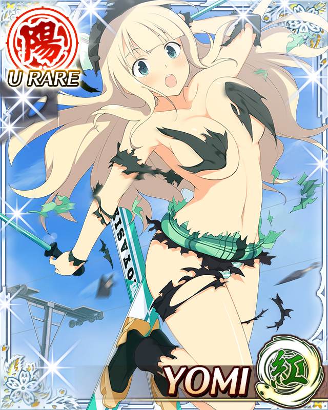 1girl, :o, aqua_eyes, blonde_hair, border, breasts, card_(medium), character_name