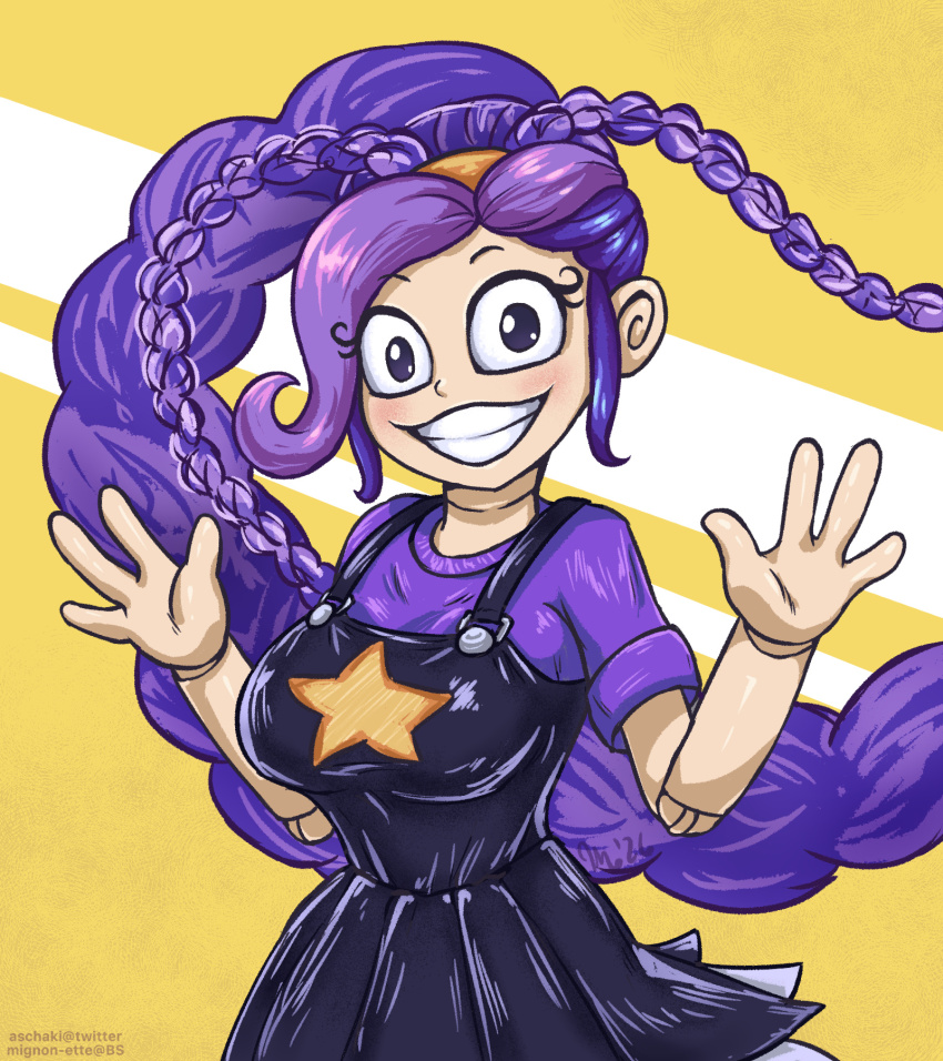 1girl, black_dress, black_eyes, blush, braid, breasts, doll, doll_joints