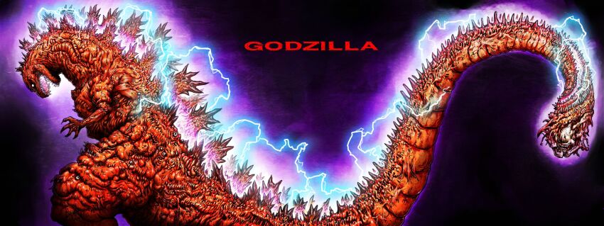 1boy, alternate_color, aura, character_name, claws, colored_skin, commentary_request, electricity