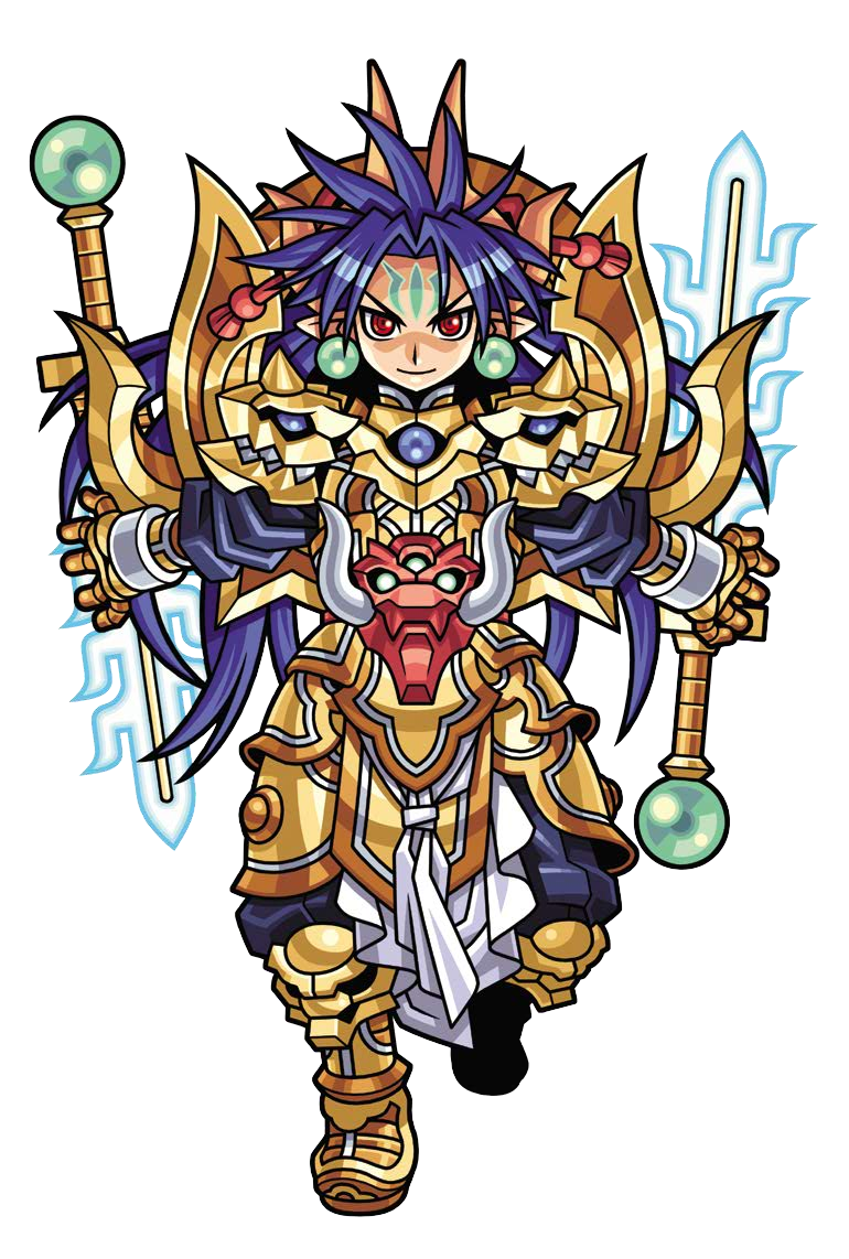 1boy, armor, armored_boots, blue_hair, blue_pants, blue_shirt, boots, closed_mouth