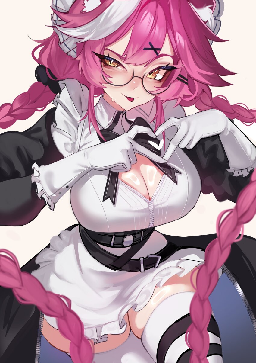 1girl, absurdres, animal_ears, belt, black_belt, black_bow, black_dress, blush