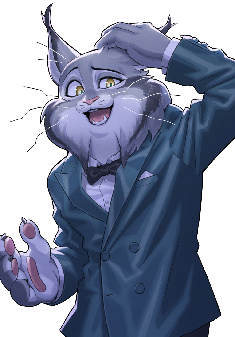 1boy, animal_ears, black_bow, black_bowtie, bow, bowtie, cat_boy, cat_ears