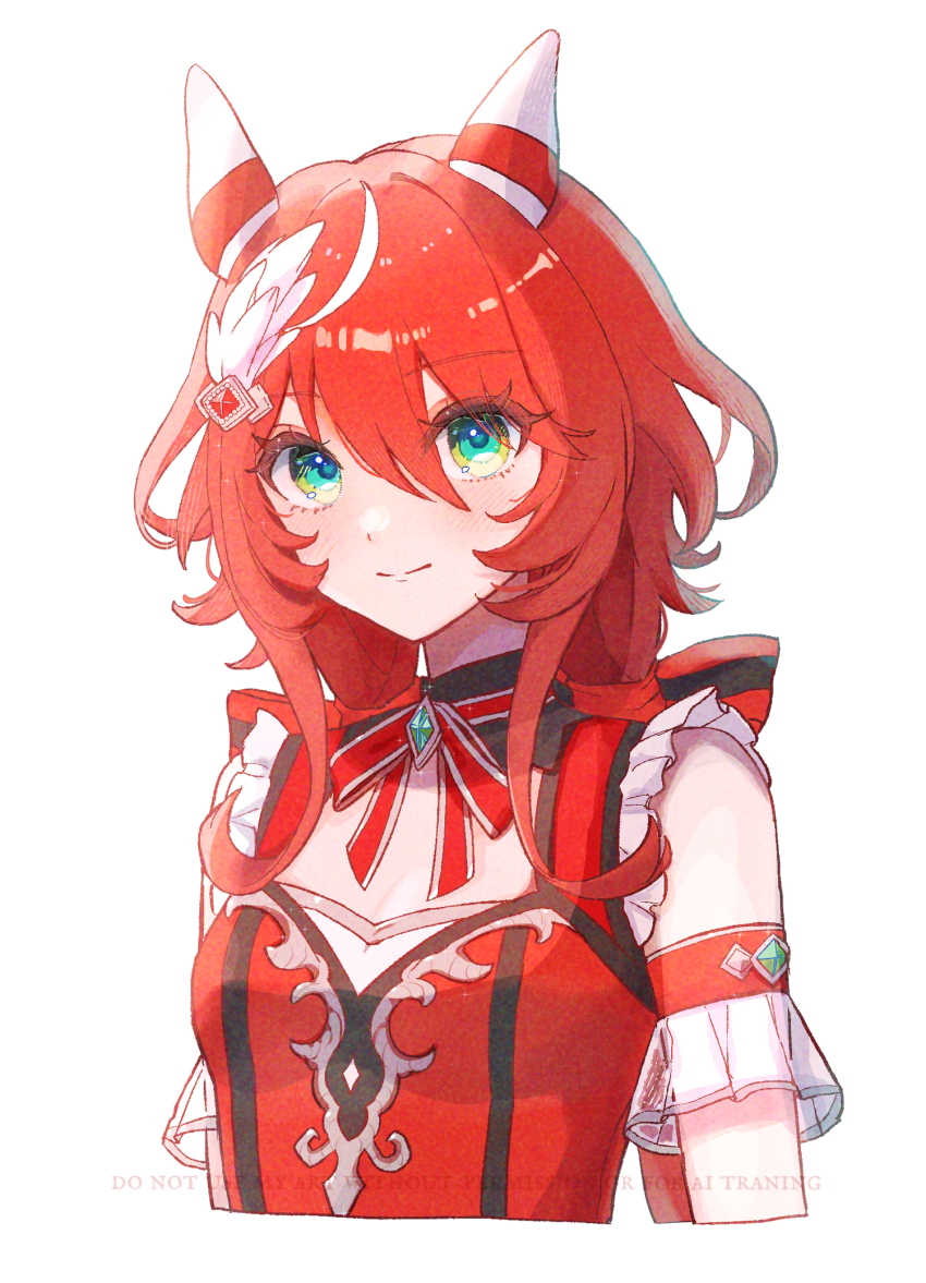 1girl, animal_ears, blush, breasts, closed_mouth, commentary_request, dress, ear_covers