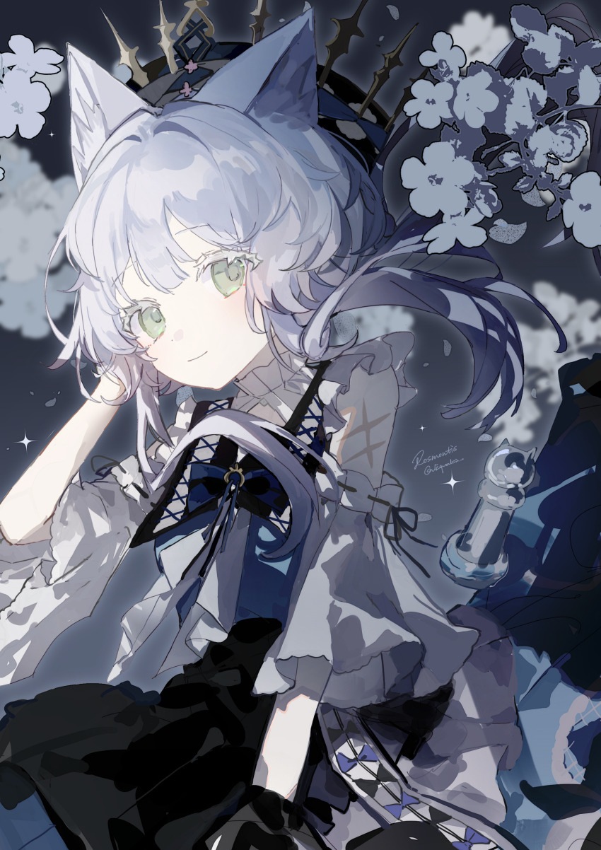 1girl, absurdres, animal_ears, arknights, artist_name, cat_ears, cat_girl, character_name