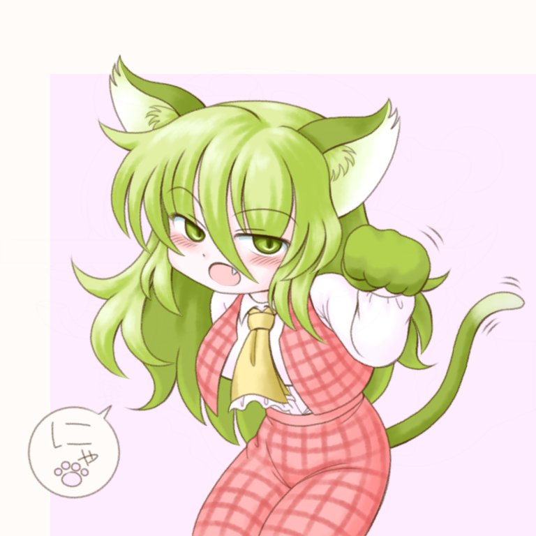 1girl, animal_ear_fluff, animal_ears, ascot, blush, breasts, cat_ears, cat_tail