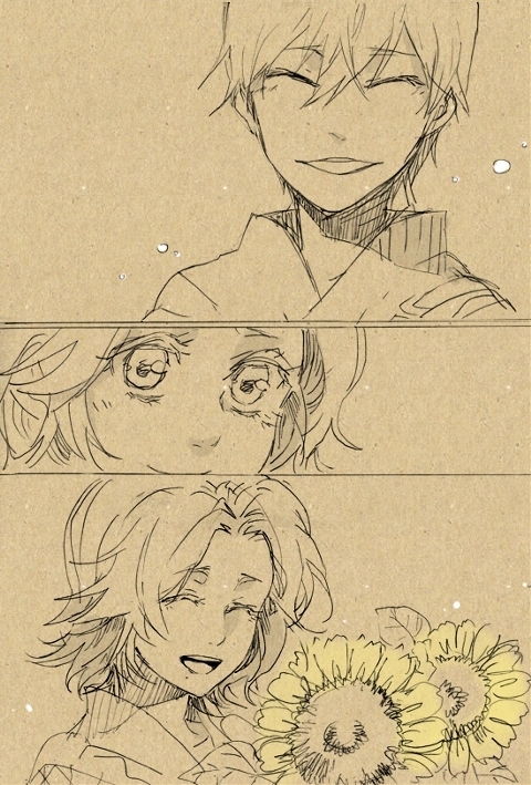 1boy, 1girl, bad_id, bad_pixiv_id, bleach, blush, comic, closed_eyes