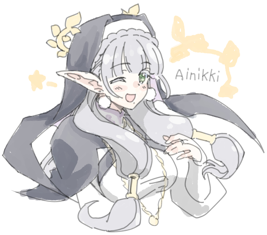 ;d, ainikki_(blade_&amp;_bastard), blade_&amp;_bastard, braid, character_name, colored_eyelashes, commentary_request, cropped_torso