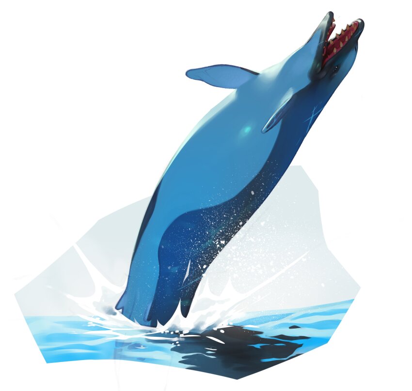 absurdres, animal_focus, basilosaurus, combos_&amp;_doodles, highres, no_humans, open_mouth, original, sharp_teeth, solo, teeth, water, whale