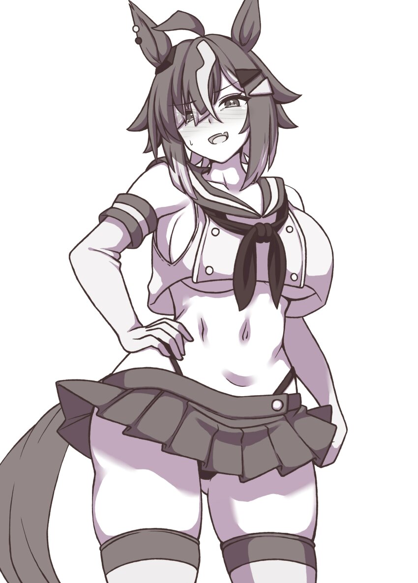 1girl, absurdres, ahoge, animal_ears, blush, breasts, commentary, cosplay