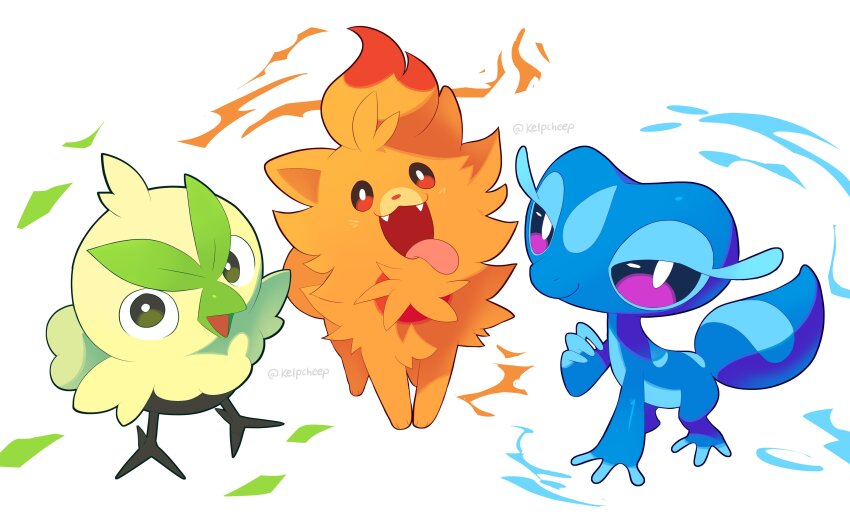 3others, absurdres, animal_ears, artist_name, beak, browt, closed_mouth, commentary