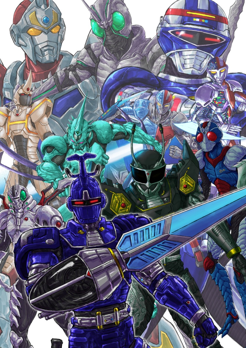 6+boys, adi_(adivider), android, arm_blade, armor, arthropod_boy, belt, biomechanical