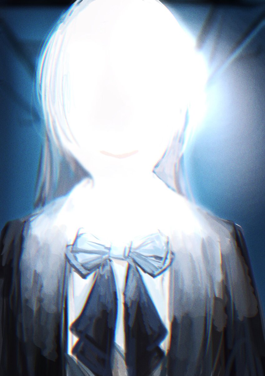 1girl, ado_(utaite), black_coat, bow, bowtie, chando_(ado), coat, commentary