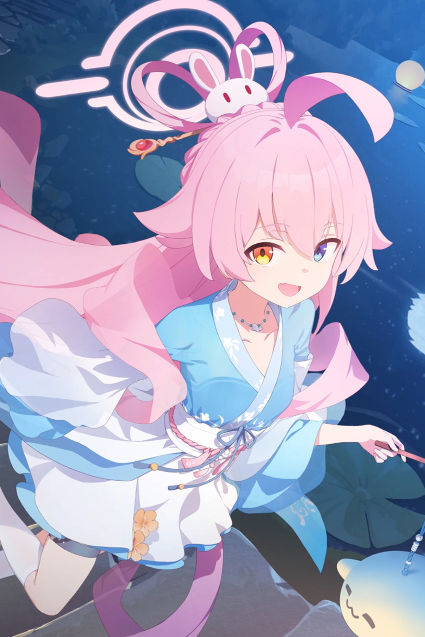 1girl, alternate_costume, bad_source, blue_archive, bow-shaped_hair, chinese_clothes, chinese_hairpin, full_body