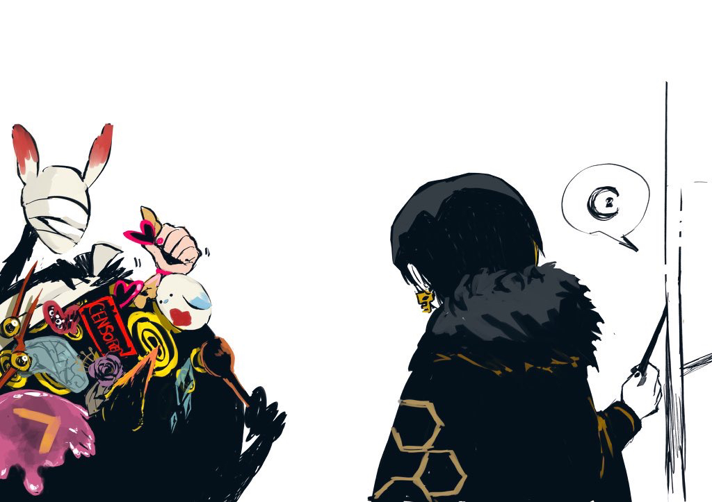 1girl, adoration_(e.g.o), bandages, big_bird_(project_moon), binah_(project_moon), bird, black_bird, black_hair