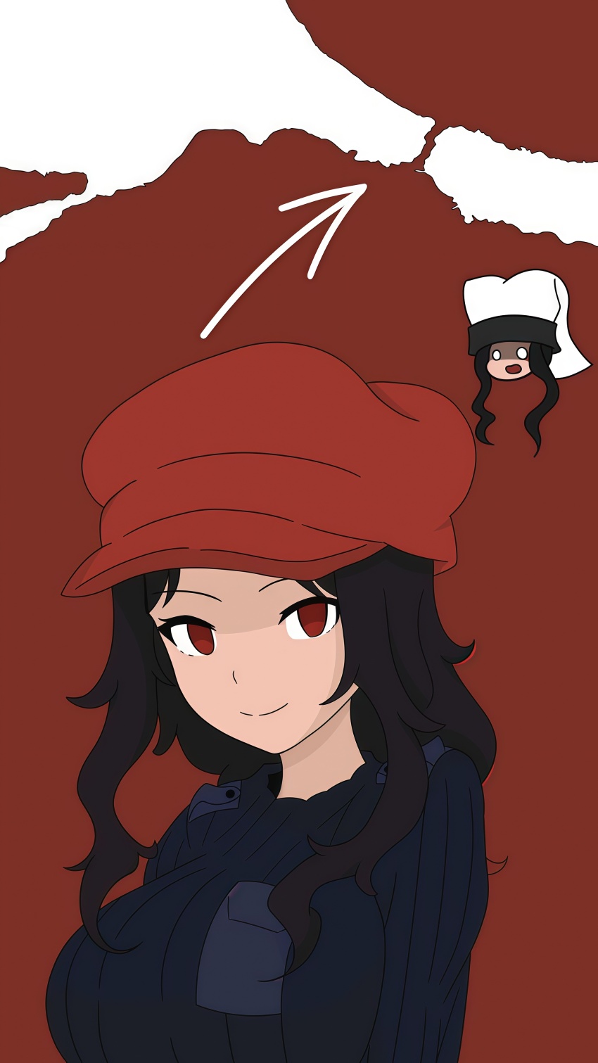 1girl, absurdres, bosporus_(girls_und_panzer), breasts, brown_hair, girls_und_panzer, hat, highres