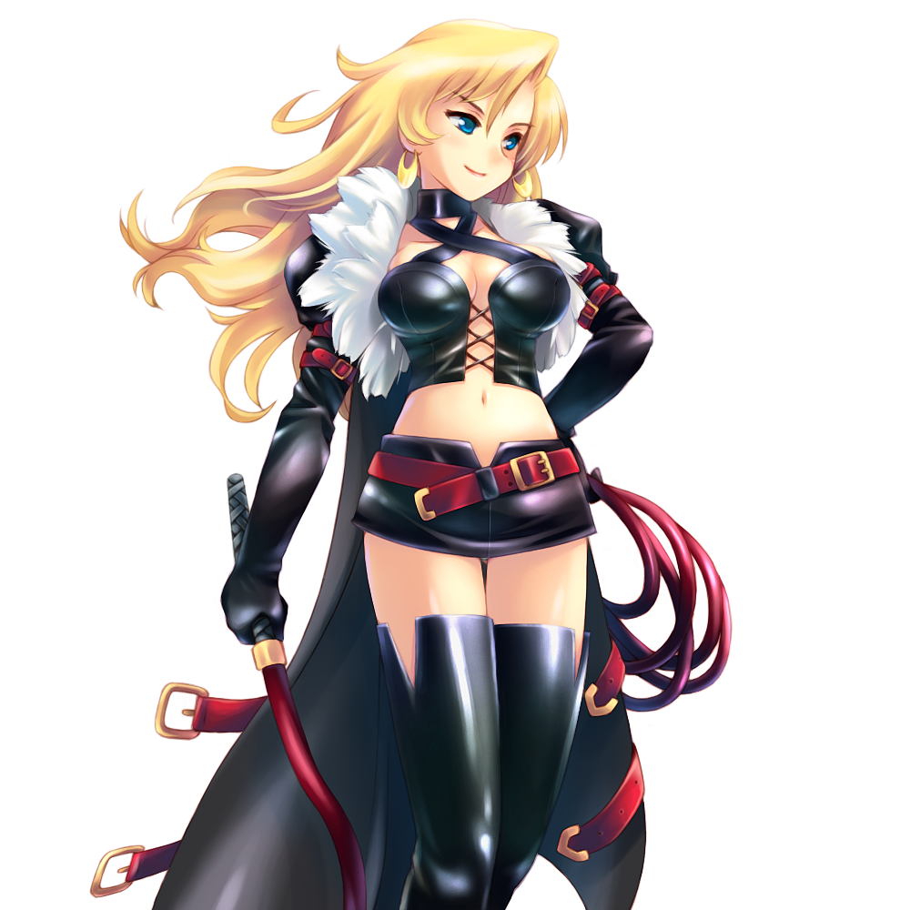 1girl, belt, belt_buckle, black_bustier, black_cape, black_jacket, black_skirt, black_thighhighs