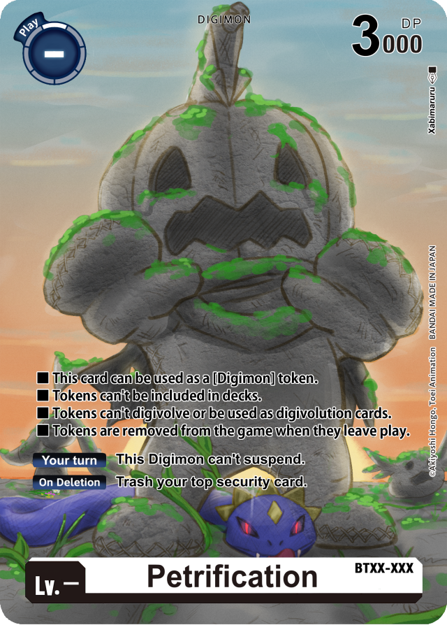 axe, cape, crown, digimon, digimon_card_game, fangs, gloves, medusamon