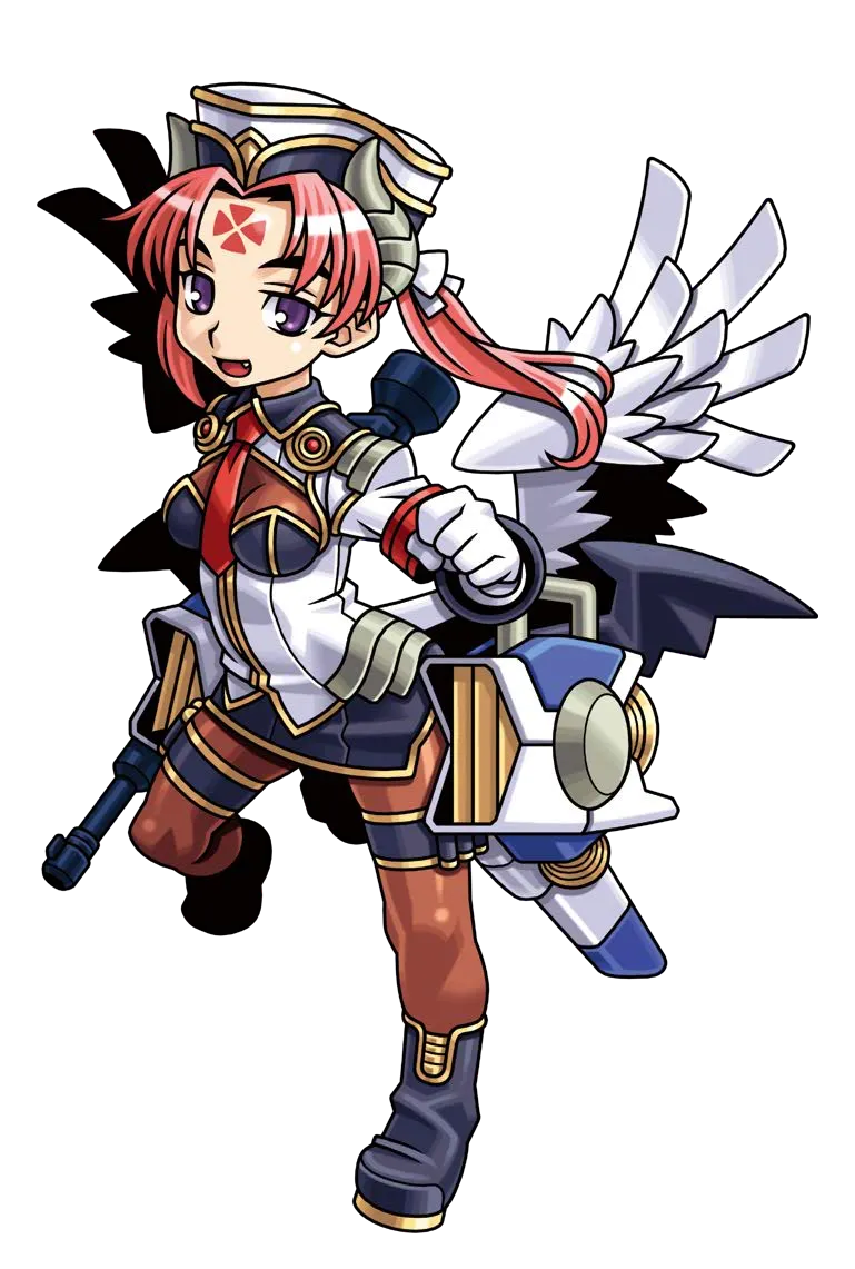 1girl, angel_wings, ankle_boots, armband, between_breasts, black_boots, black_hat, black_shirt