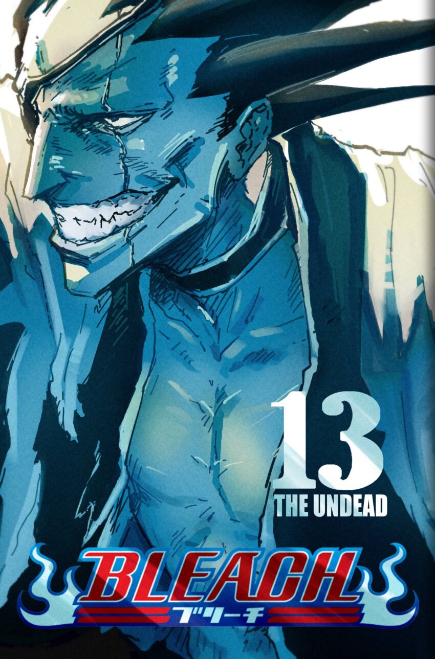 1boy, bleach, haori, highres, japanese_clothes, kyobored, male_focus, scar, scar_on_face, scar_on_chest, sharp_teeth, smile, solo, spiked_hair, taichou_haori, teeth, zaraki_kenpachi