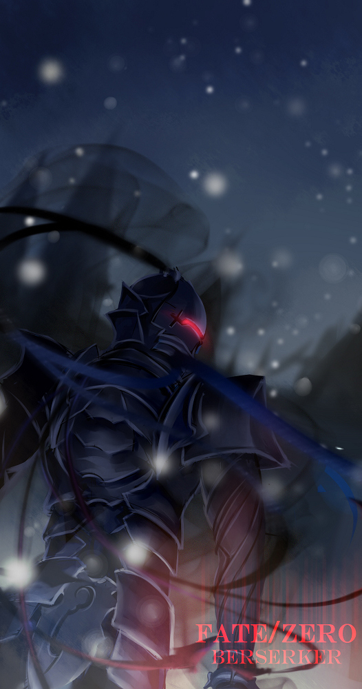 1boy, armor, back, berserker_(fate/zero), character_name, copyright_name, fate/stay_night, fate/zero