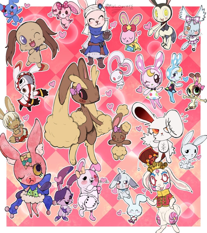 all-purpose_bunny, angel_bunny, animal_crossing, animal_jam, bloody_bunny, bloody_bunny_(series), bonbonribbon, border