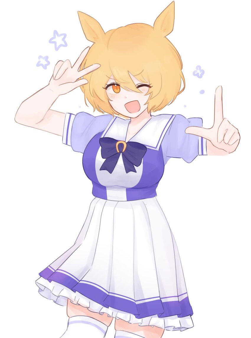 1girl, absurdres, animal_ears, blonde_hair, blush, bow, breasts, don_quixote_(project_moon)