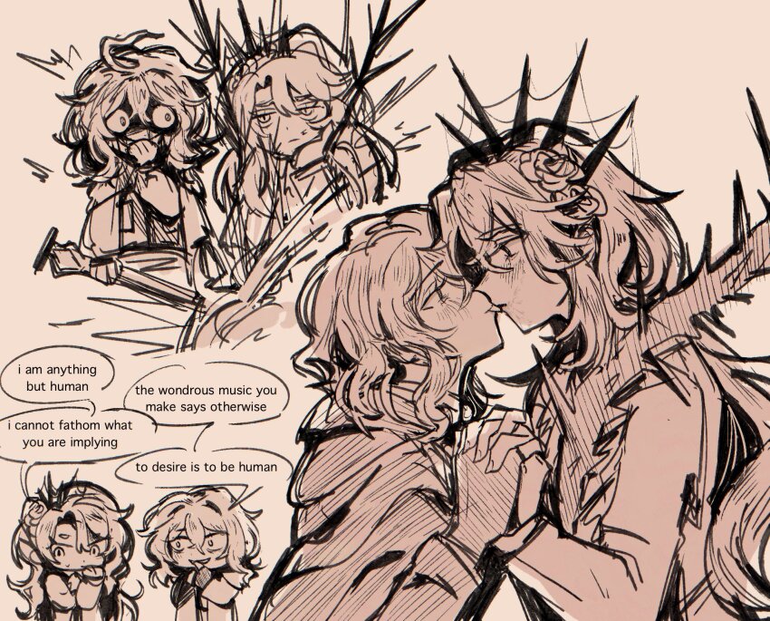 1boy, 1girl, arm_at_side, blood, blood_on_face, blush, cape, couple