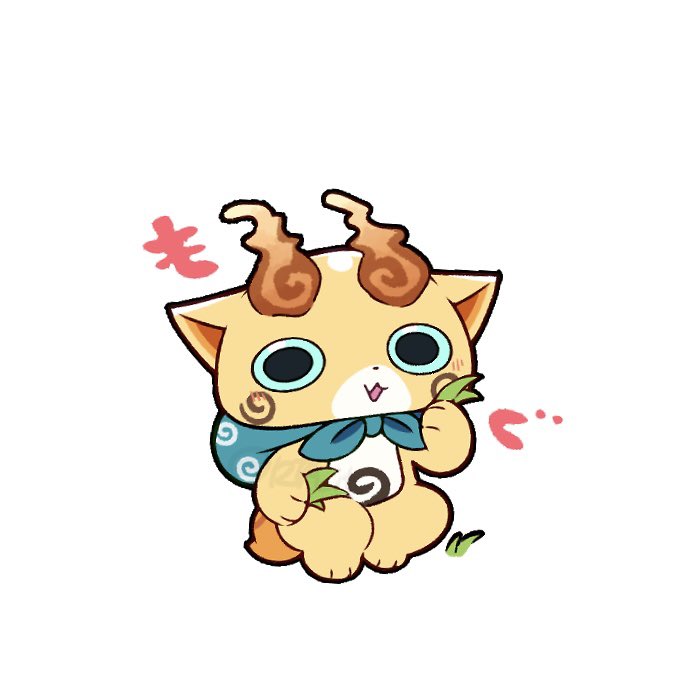 12ta_it, brown_fur, commentary_request, komajirou, looking_at_viewer, no_humans, open_mouth, simple_background