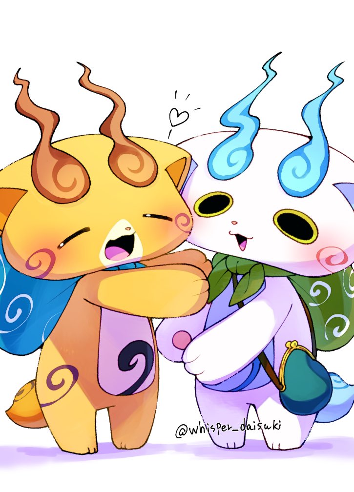 artist_name, brown_fur, closed_eyes, commentary_request, komajirou, komasan, no_humans, open_mouth