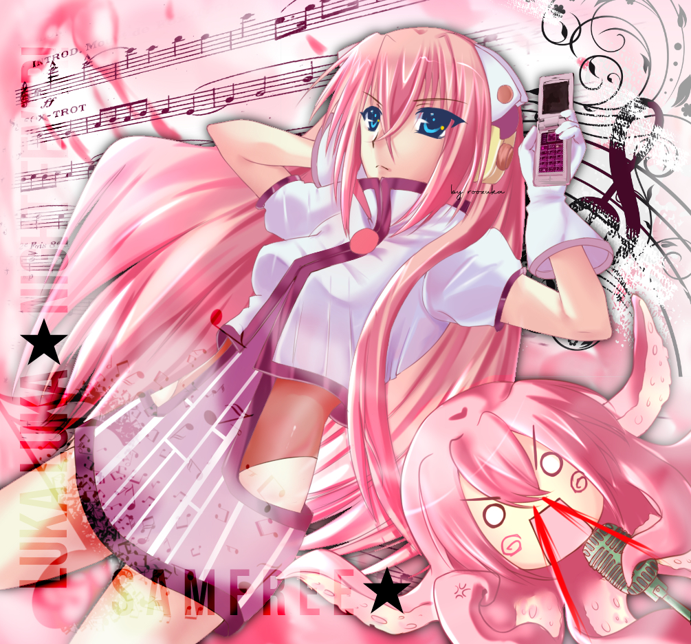 2000s_(style), 2girls, artist_name, blood, blue_eyes, breasts, cellphone, closed_mouth