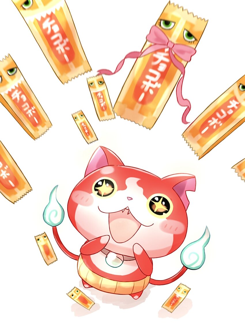 blue_fire, blush_stickers, bopon_o0o, candy, chocolate, chocolate_bar, commentary_request, fire