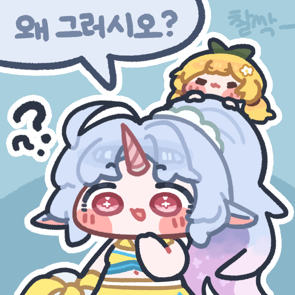 2girls, ?, ??, animal_ears, blonde_hair, blue_hair, cheerleader, chibi