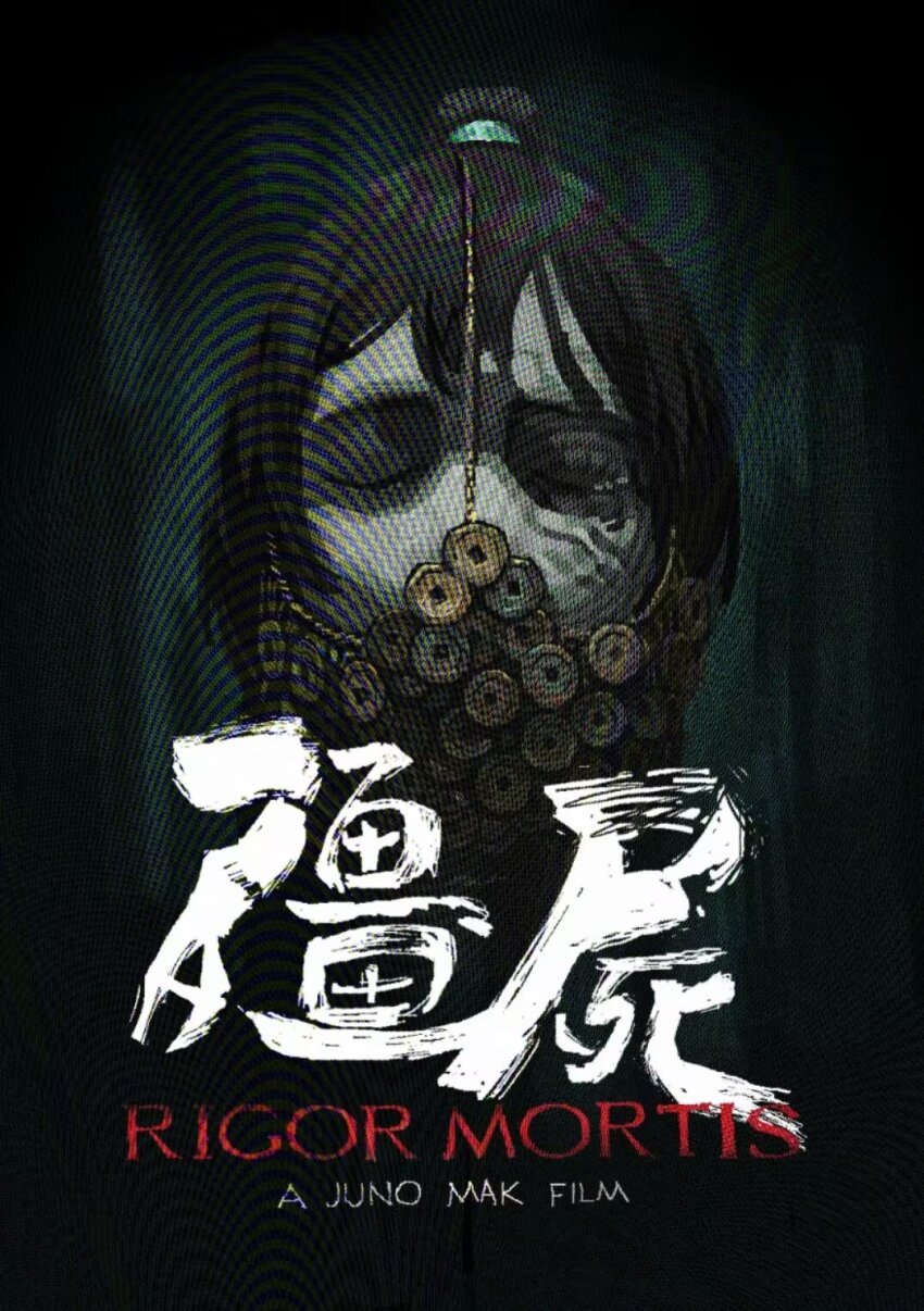 1boy, black_background, black_hair, blue_ribbon, chinese_text, closed_mouth, english_text, hair_ribbon