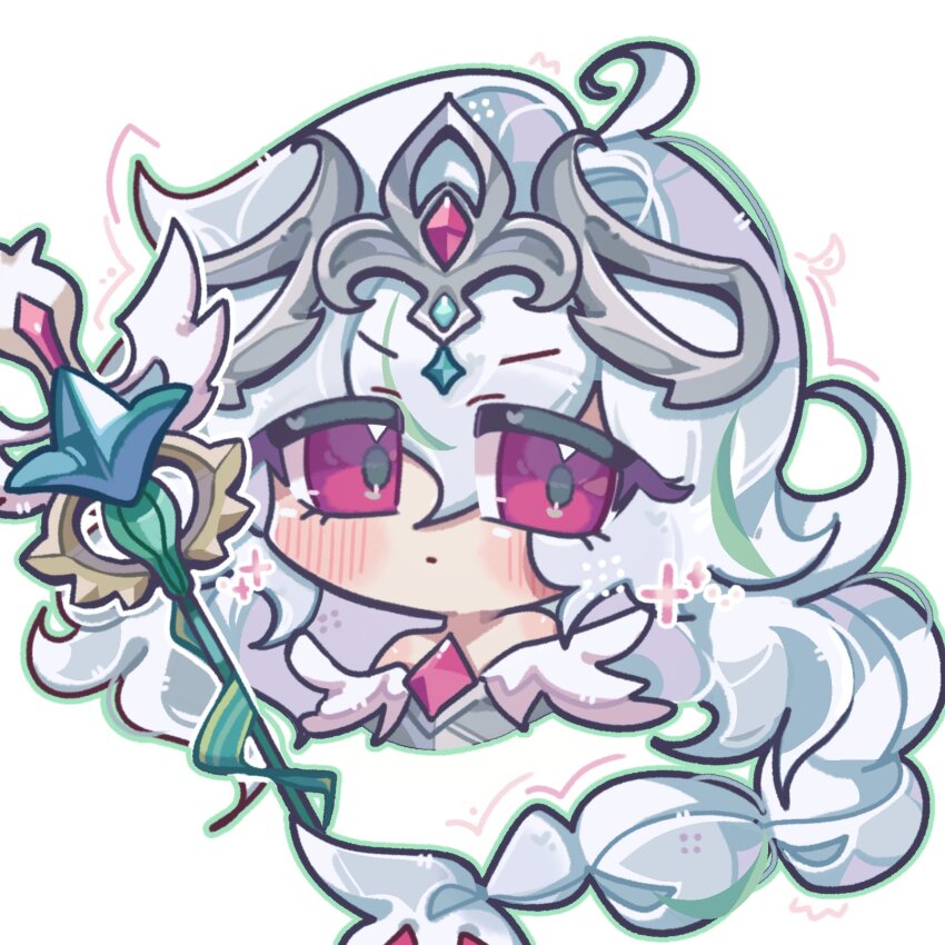 1girl, 9lfylqjnuann3vr, ahoge, blush, closed_mouth, commentary_request, cookie_run, cookie_run:_kingdom