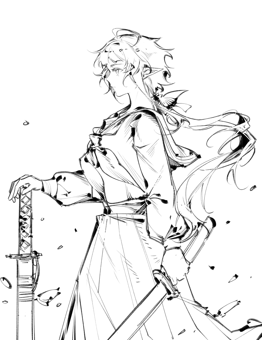 1girl, absurdres, ahoge, alternate_costume, arknights, arm_at_side, chinese_commentary, commentary_request