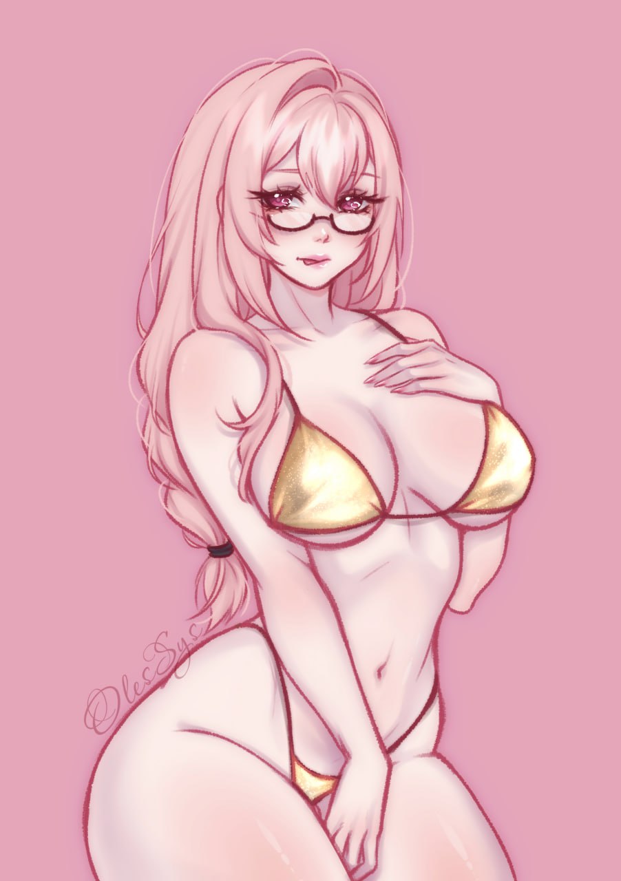 1girl, bikini, bra, breasts, commentary, cowboy_shot, english_commentary, fingernails