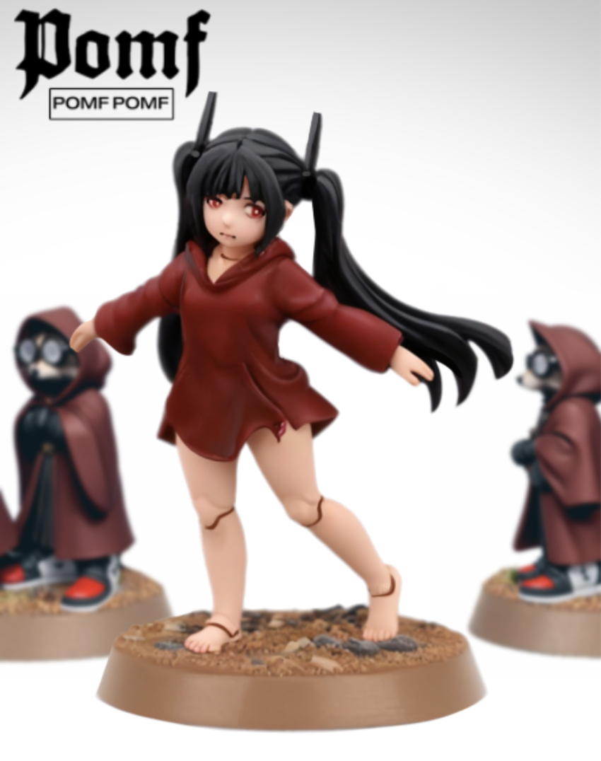 1girl, android, black_hair, expressionless, furry, furry_male, highres, jcm2