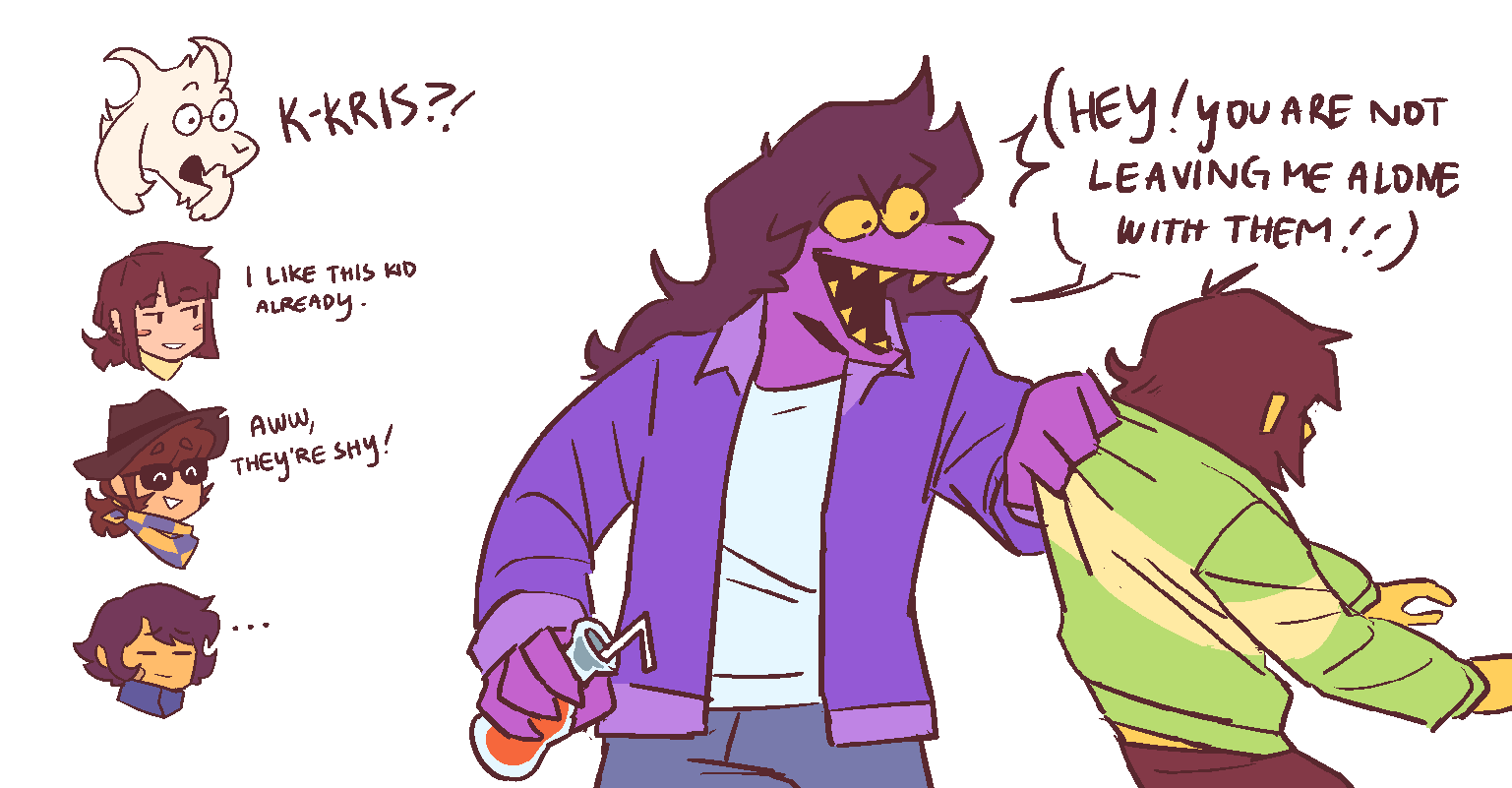 ..., 1boy, 1girl, 4others, alt_text, alternate_universe, androgynous, animal_ears