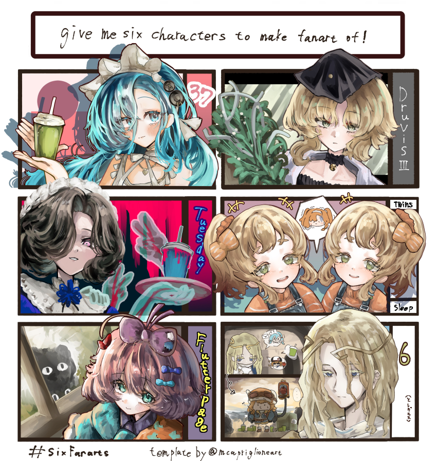 1boy, 37_(naisnow)_(reverse:1999), 37_(reverse:1999), 6+girls, 6_(reverse:1999), :d, absurdres, acorn_pendant