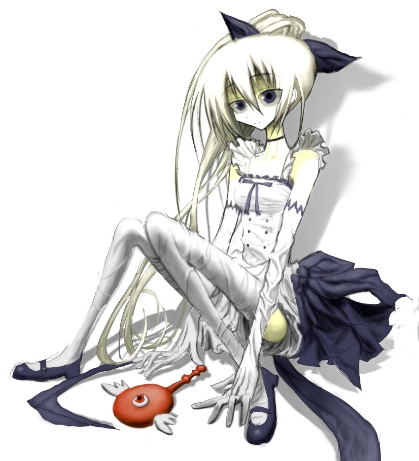 1girl, highres, kasophism, long_hair, magical_girl, riruru_(subarashiki_hibi), subarashiki_hibi, very_long_hair, white_background