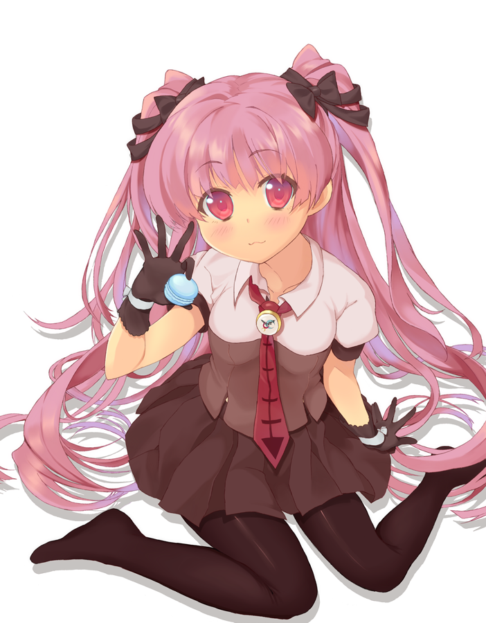 1girl, :3, artemis_(harunoibuki), bad_id, bad_pixiv_id, black_pantyhose, blush, female_focus