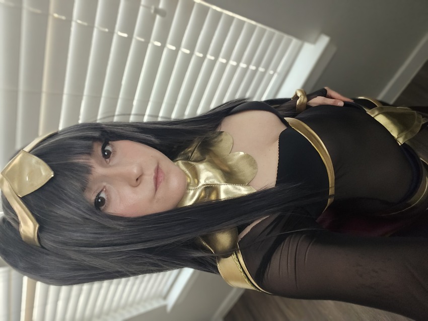 1girl, black_bra, black_hair, blunt_bangs, bodystocking, bra, breasts, bridal_gauntlets