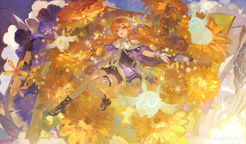 1girl, absurdres, ali_duo_mu, aqua_eyes, braid, braided_bangs, chinese_commentary, commentary_request