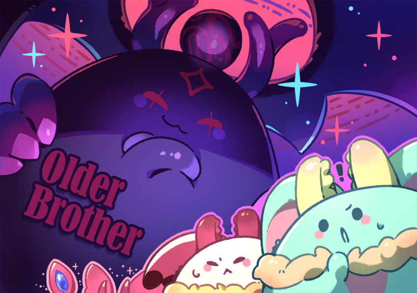 0olqplo0, :3, blush_stickers, butterfly_wings, chaos_elfilis, chibi, chibi_only, commentary_request