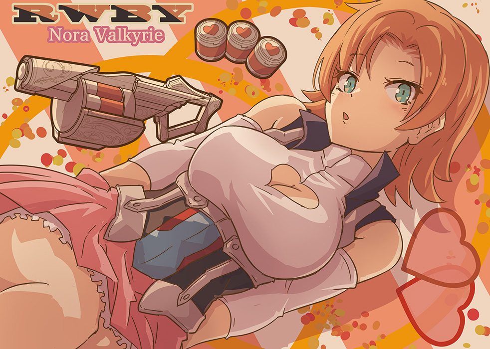 1girl, :o, ammunition, aqua_eyes, arms_behind_back, bare_shoulders, black_vest, breasts