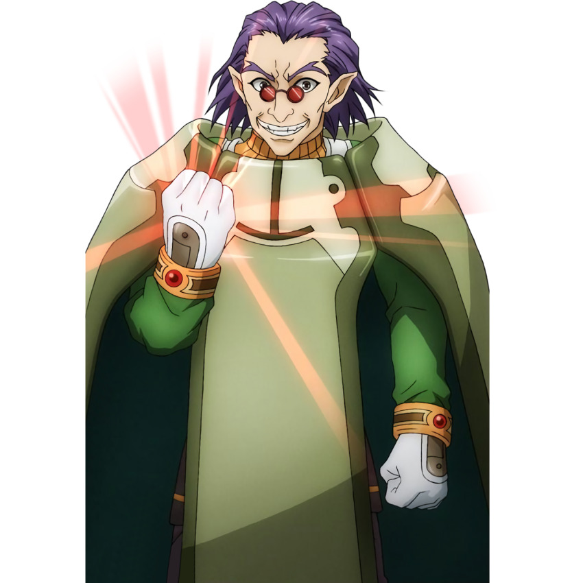 1boy, artist_request, commentary, cowboy_shot, elf, game_cg, gloves, grey_eyes