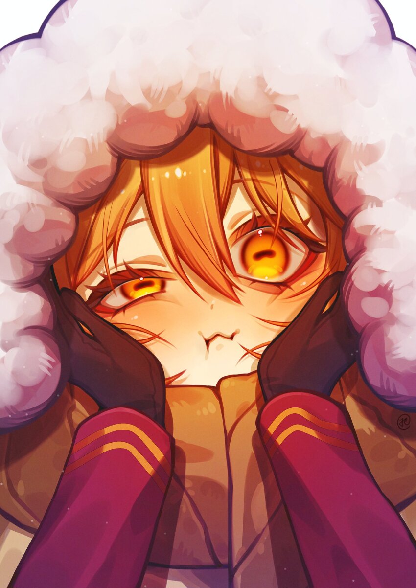 1girl, 1other, blonde_hair, commentary_request, dante_(limbus_company), don_quixote_(project_moon), eyelashes, grey_scarf